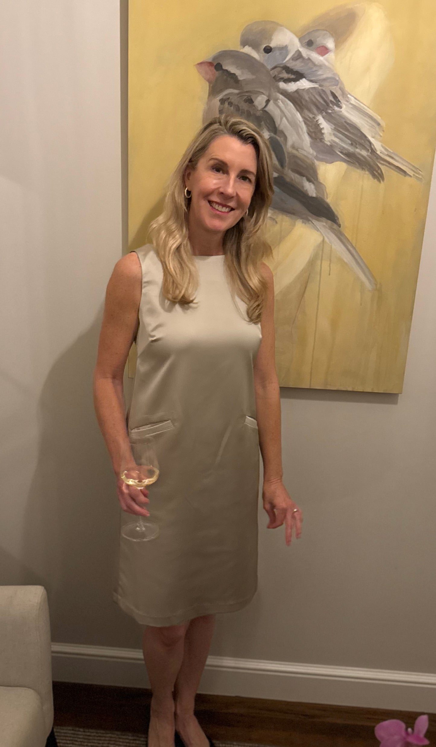 Carrie Dress in Satin