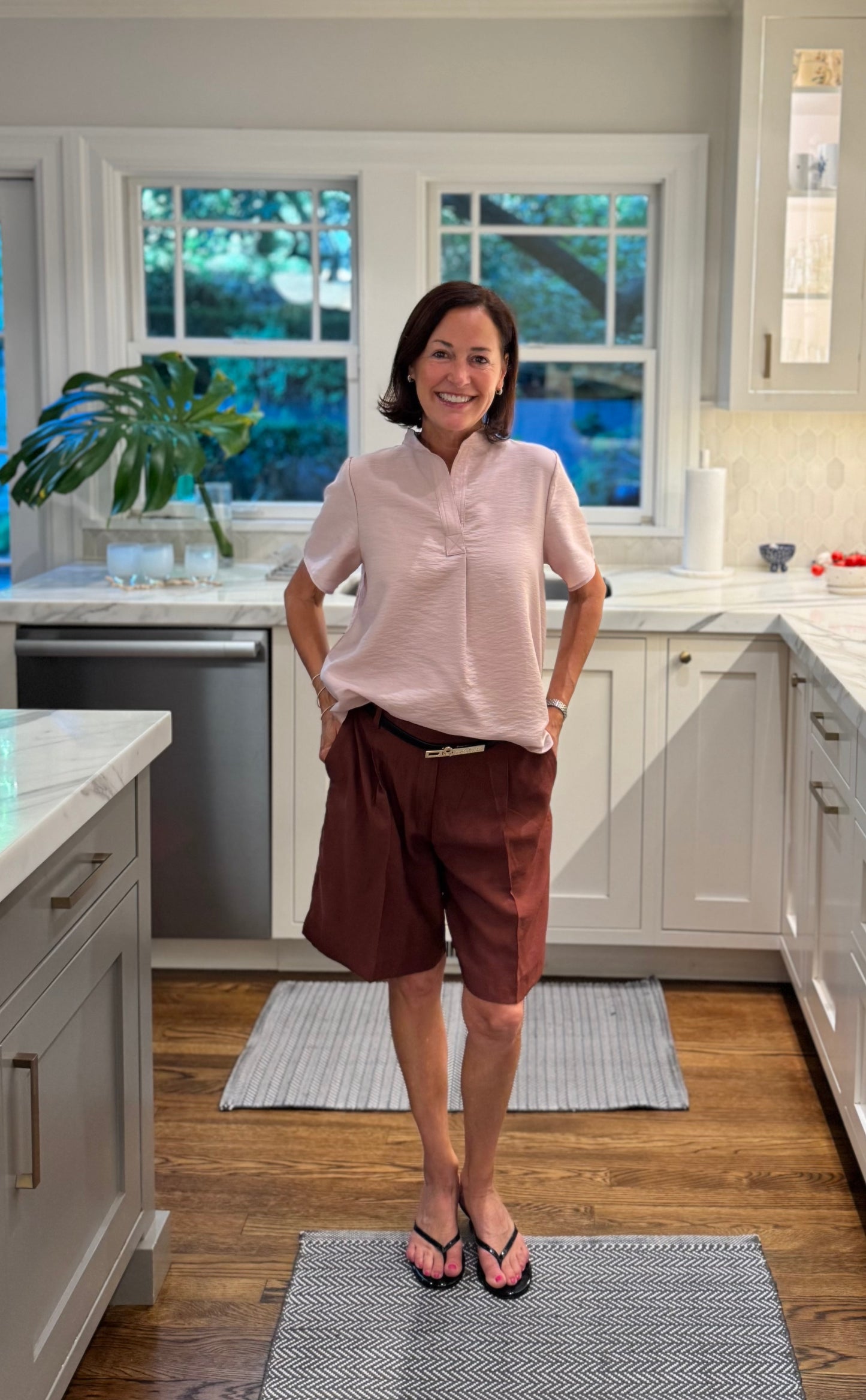 Felicia Blouse in pale mauve (available to ship June 22)