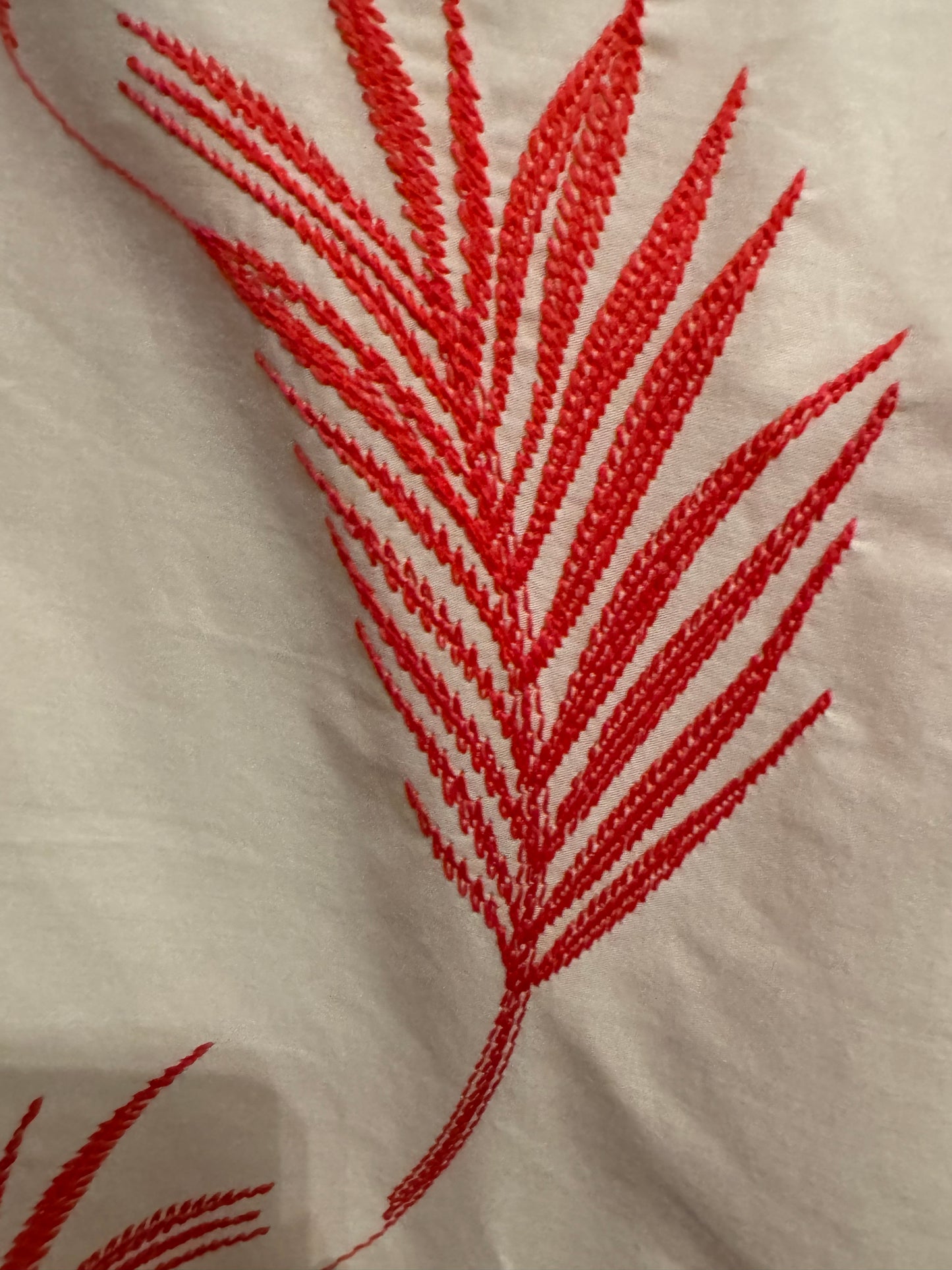 Carrie Dress (color: Coral Leaves) READY TO SHIP April 25
