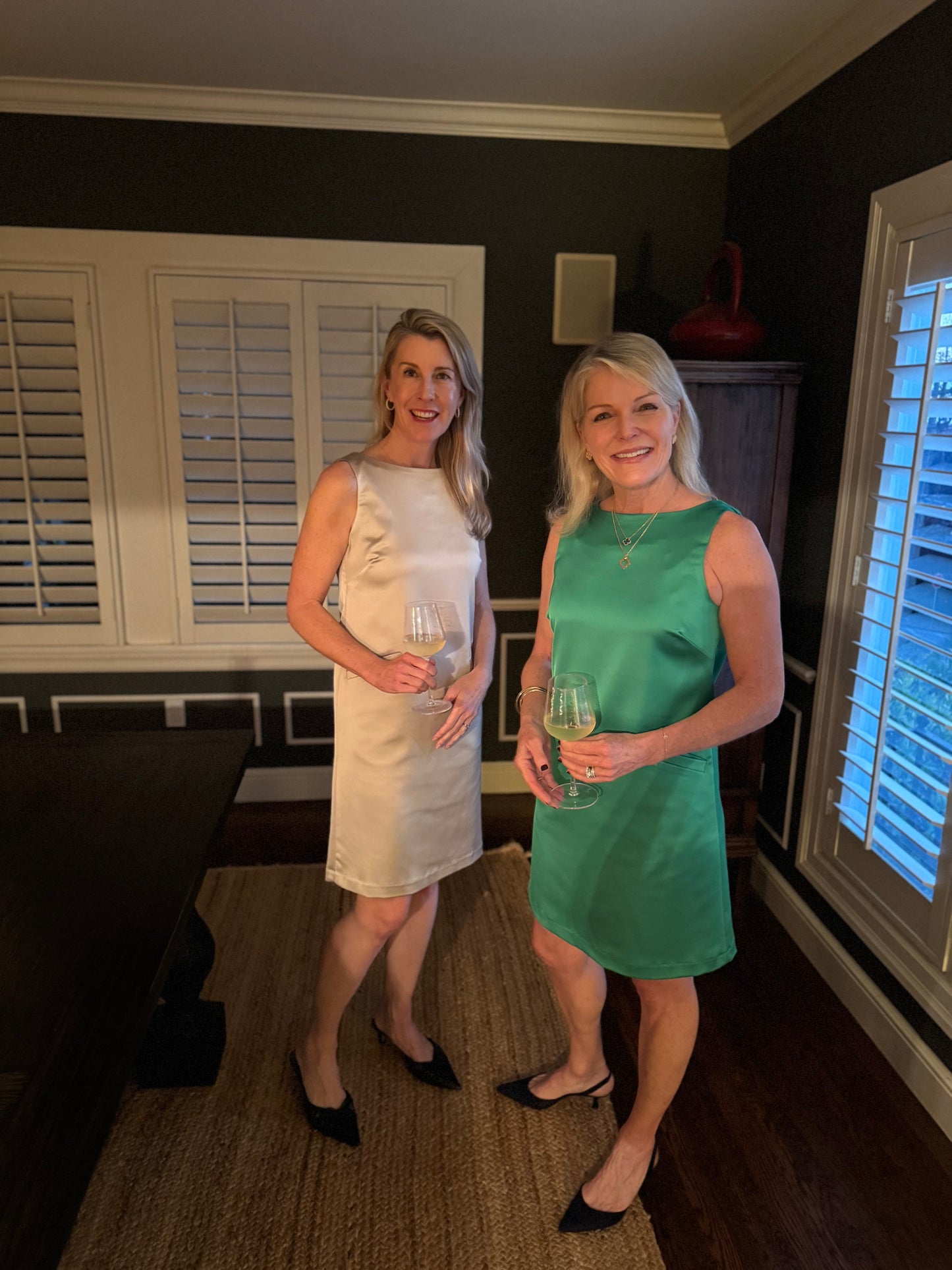 Carrie Dress in Satin