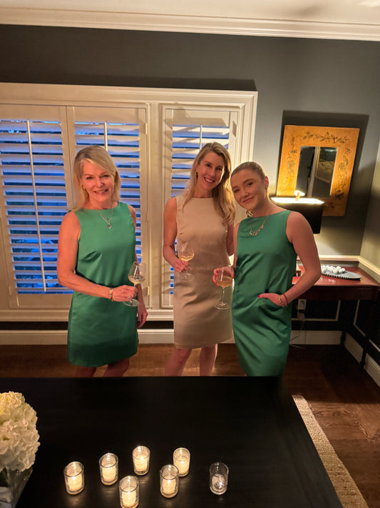 Carrie Dress in Satin