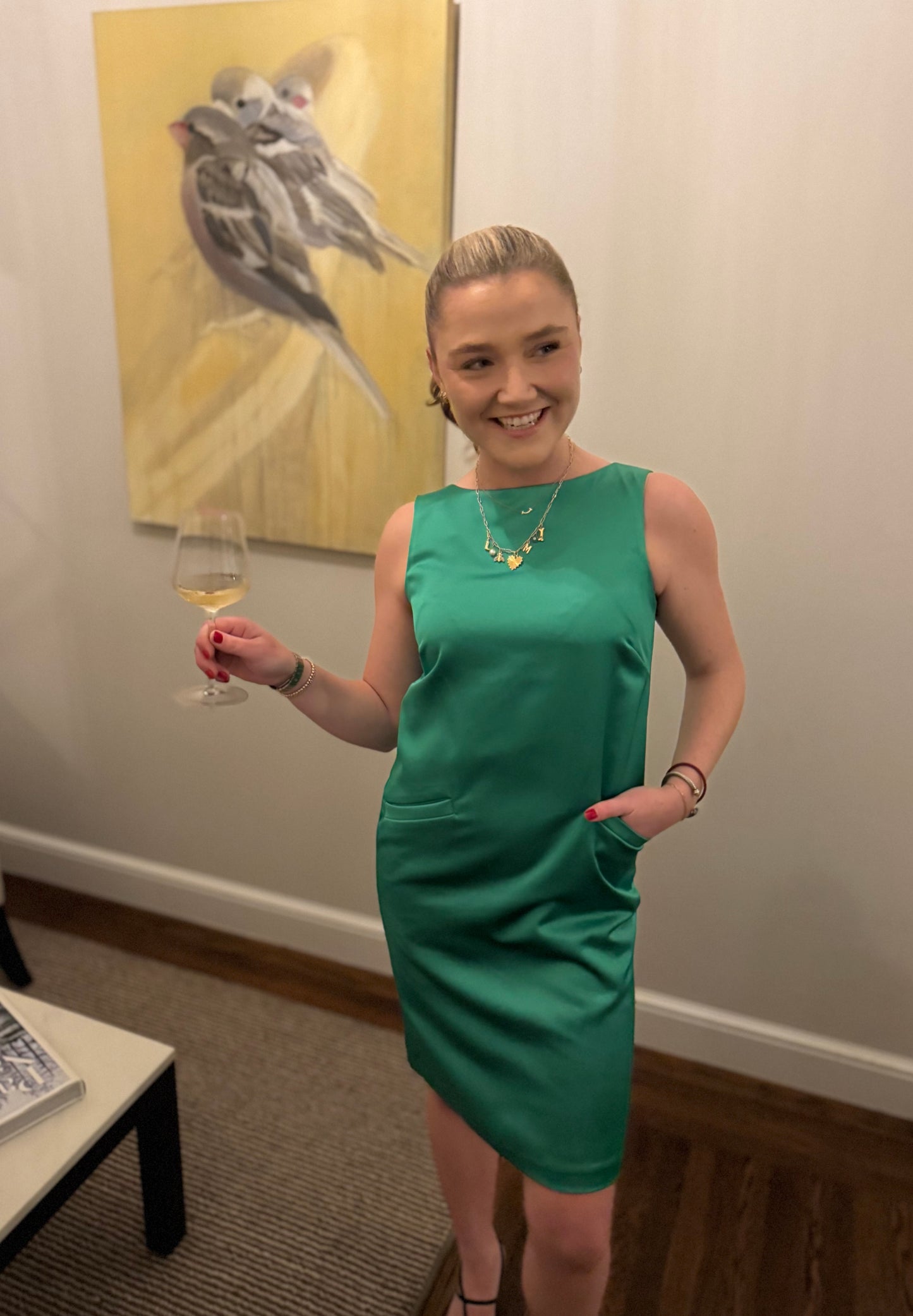 Carrie Dress in Satin