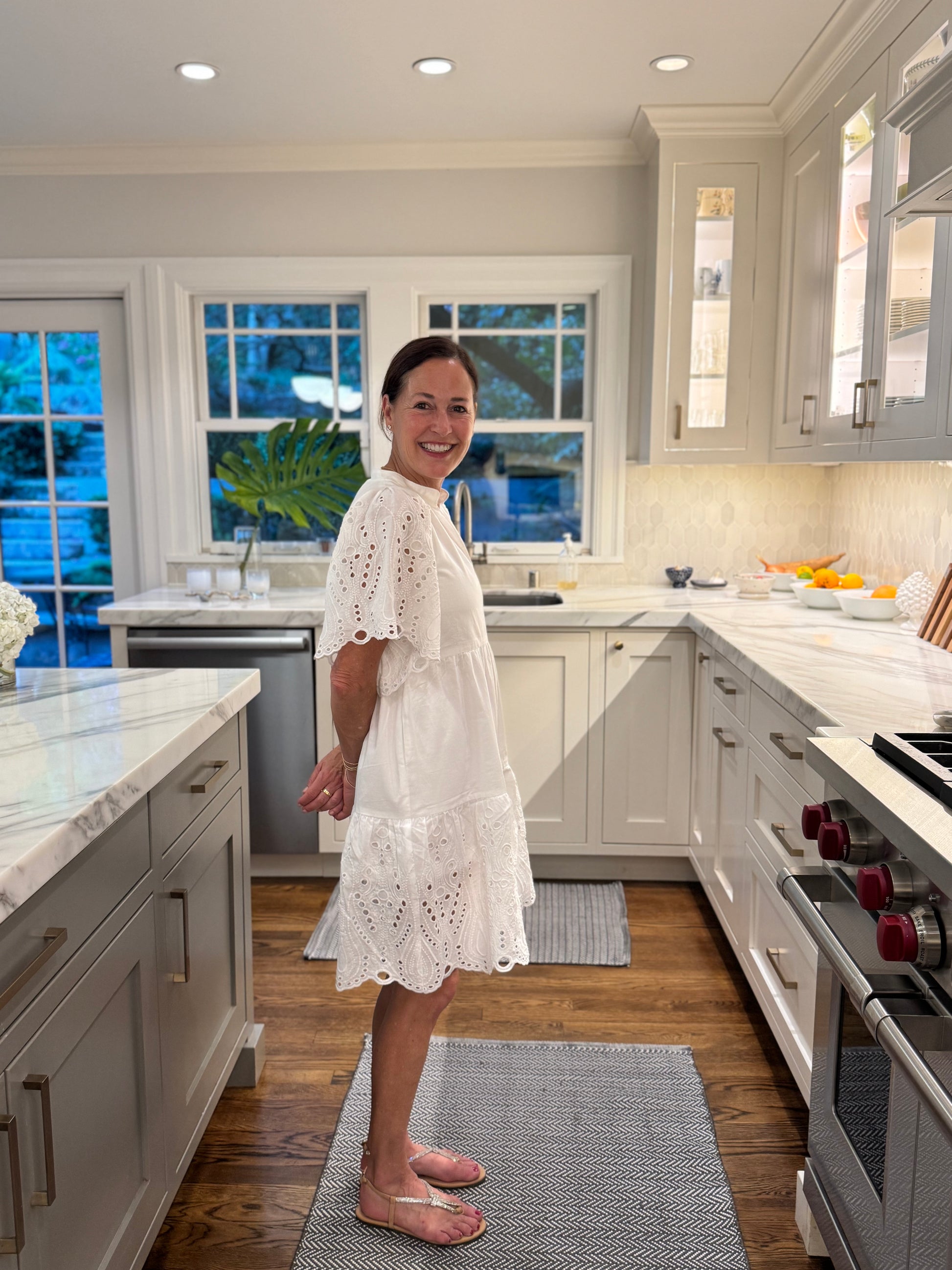eyelet dress design Bayside Eyelet Dress