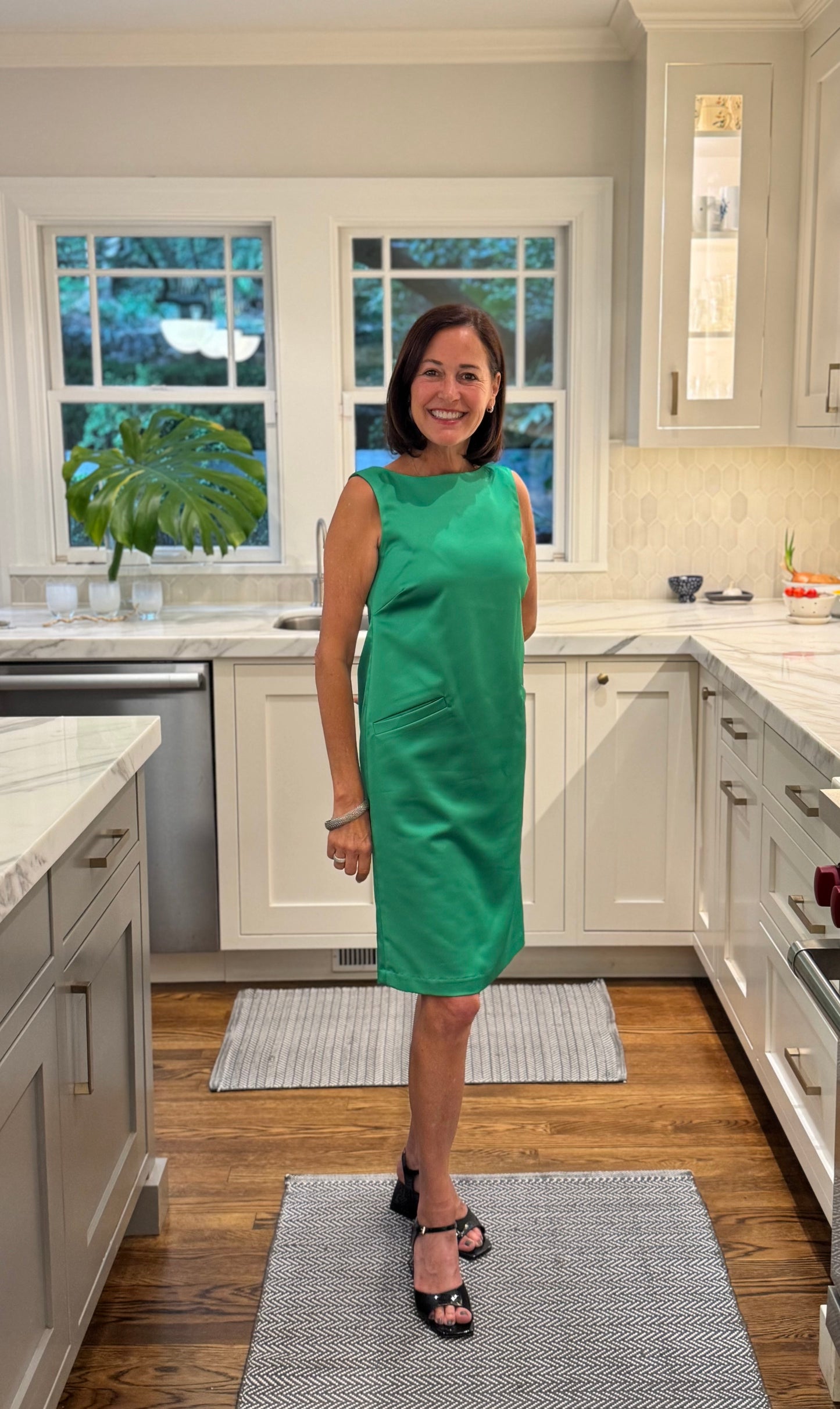 Carrie Dress in Satin