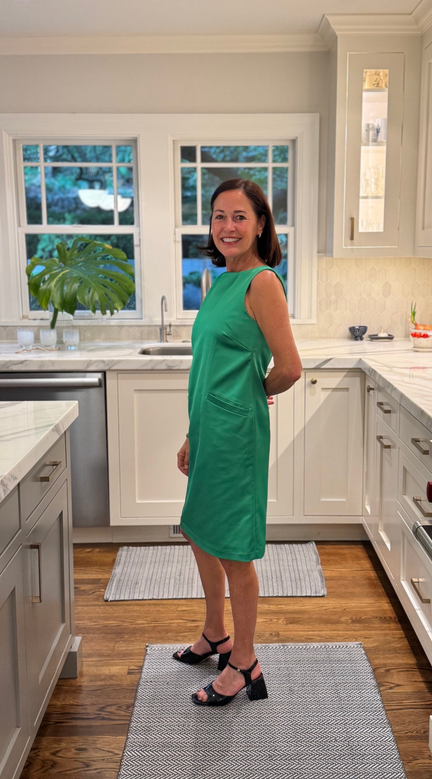 Carrie Dress in Satin