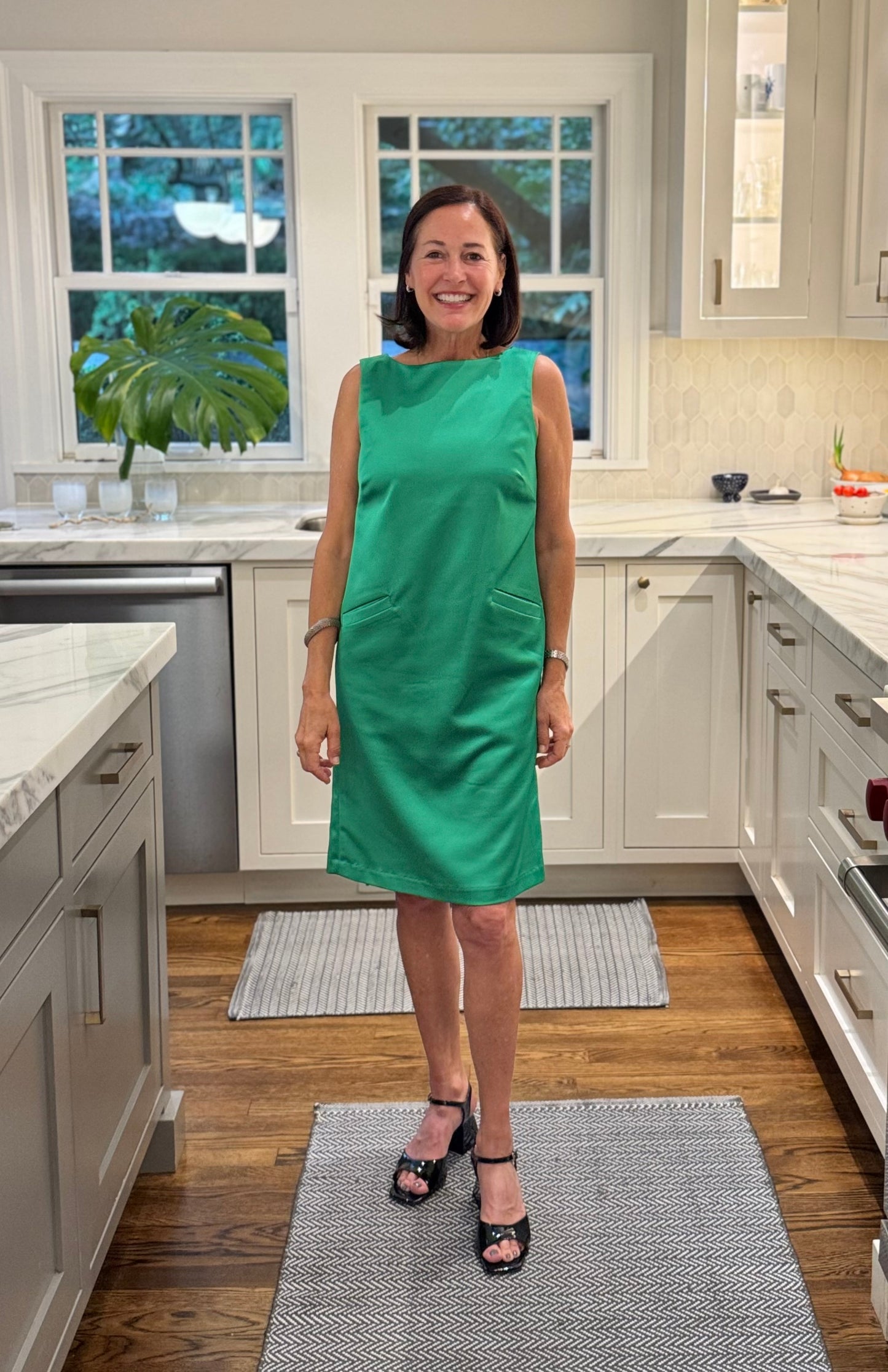Carrie Dress in Satin