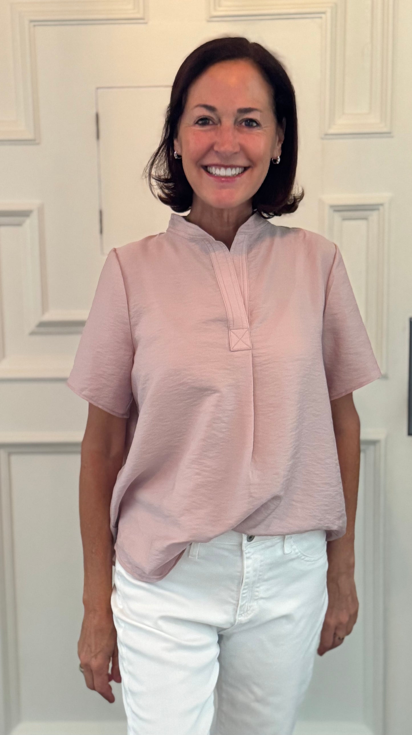 Felicia Blouse in Pale Mauve